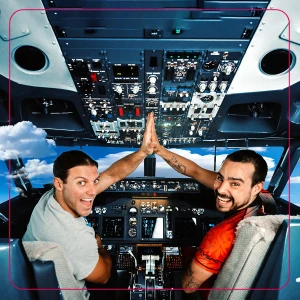 40-minute flight on the best airliner Boeing 737-800 simulator for max two persons