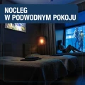 Night in an underwater room