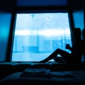 Night in an underwater room