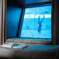 Night in an underwater room